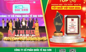 GIẢI THƯỞNG THE BEST OF VIETNAM 2024 (THƯƠNG HIỆU – SẢN PHẨM – DỊCH VỤ TỐT NHẤT VIỆT NAM 2024) GỌI TÊN ĐẠI SƠN GROUP