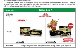 Thông báo bổ sung quy cách mới sản phẩm Jeskyo Gold 7